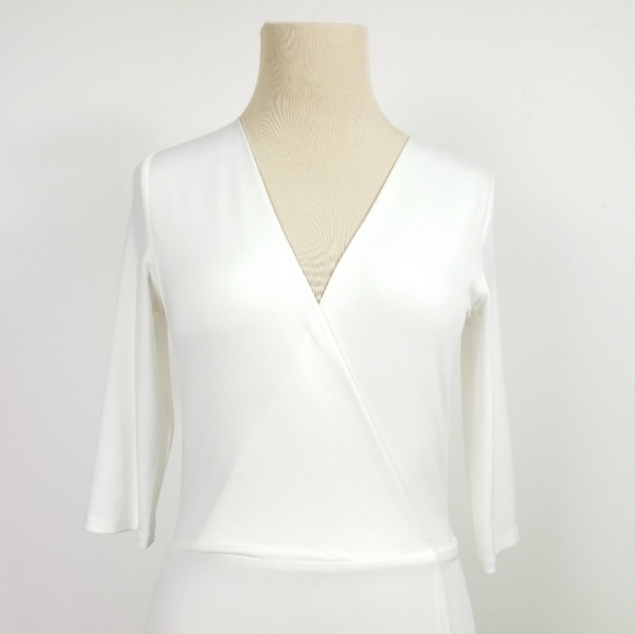 LurellyLinda Plunging High-Slit Faux Wrap Evening Gown New with Tags - Picture 7 of 12